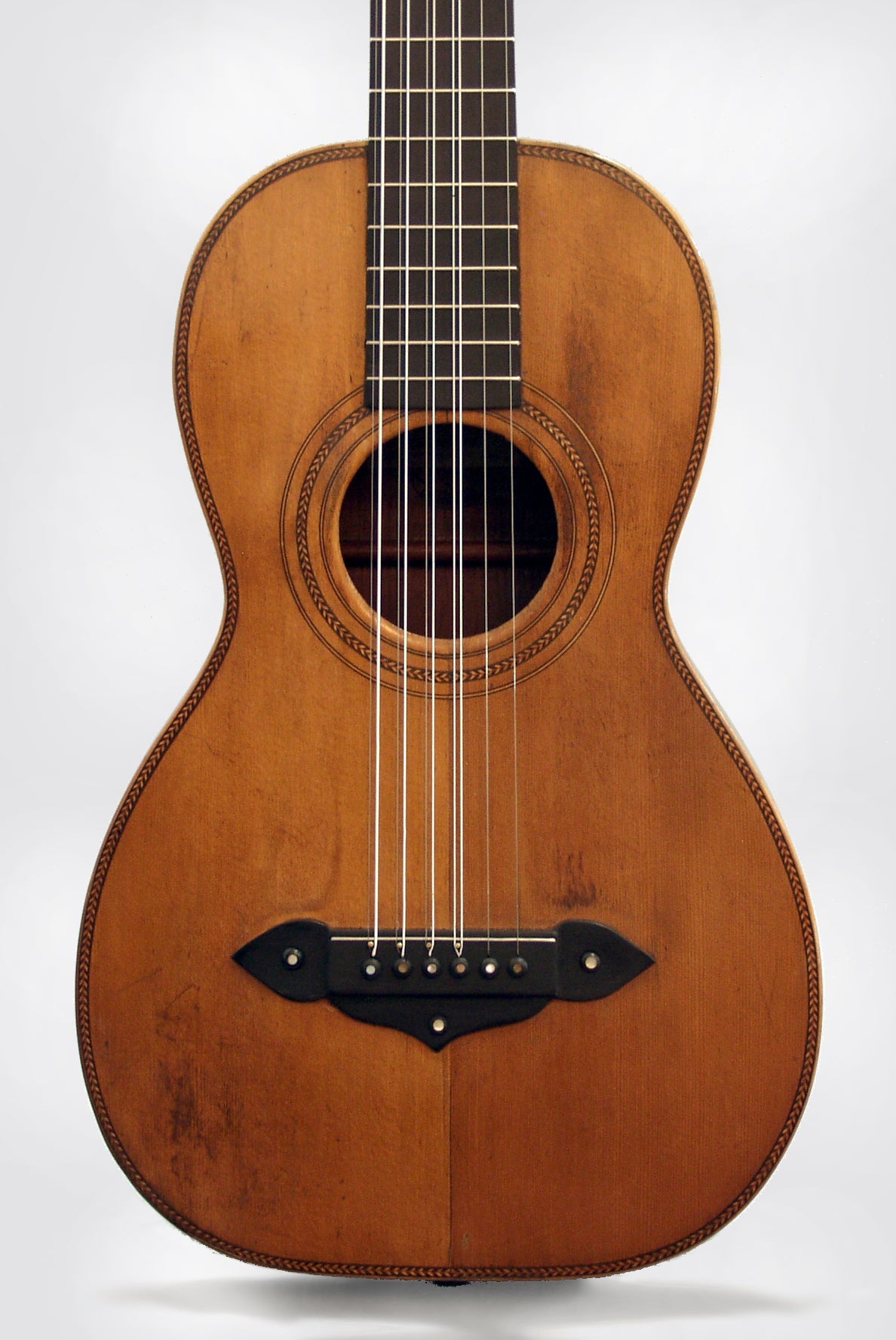 Grunewald The Harp Guitar 10 String Flat Top Acoustic Guitar (1896)