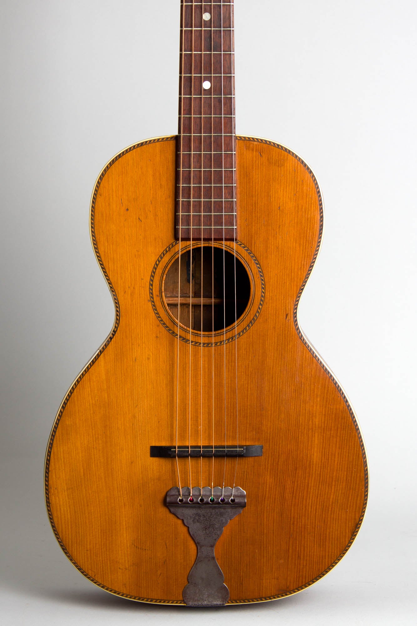Harmony Oak Flat Top Acoustic Guitar (1920s)