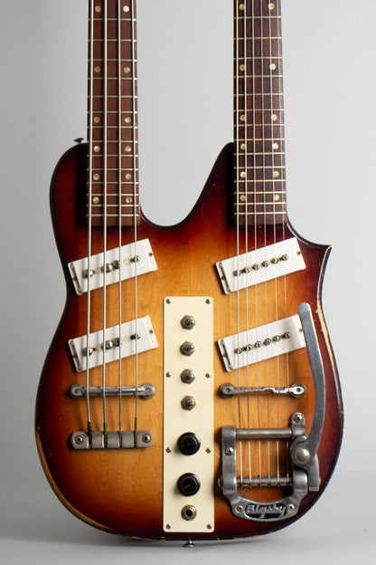 Carvin #4 BS Double Neck Bass & Guitar Solid Body Electric Guitar (1966)