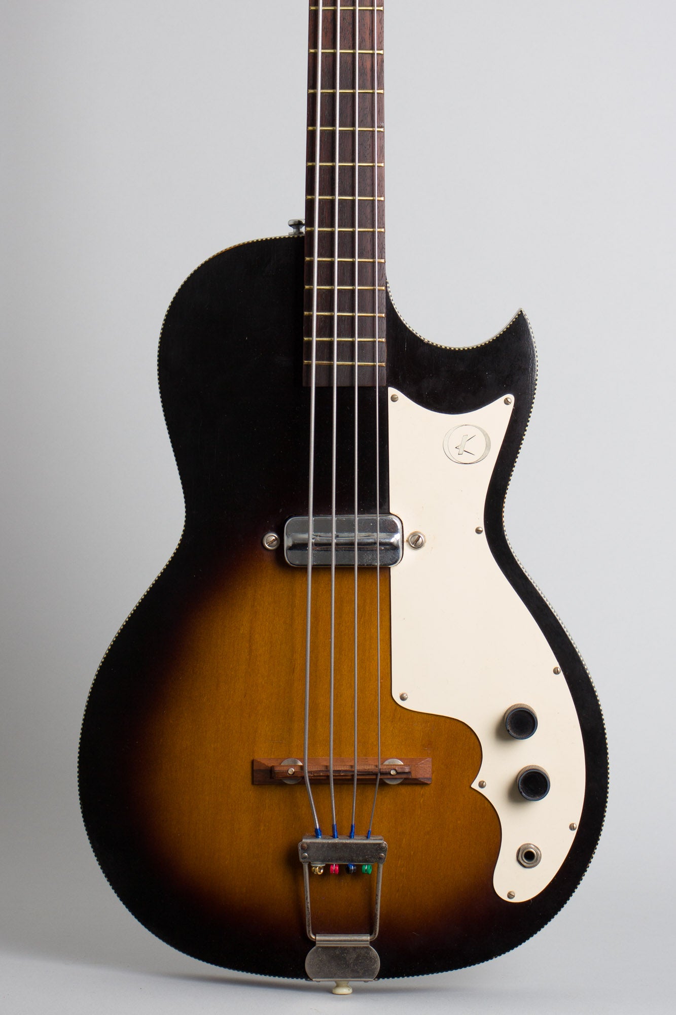 Kay K-5915 Semi-Hollow Body Electric Bass Guitar (1965)