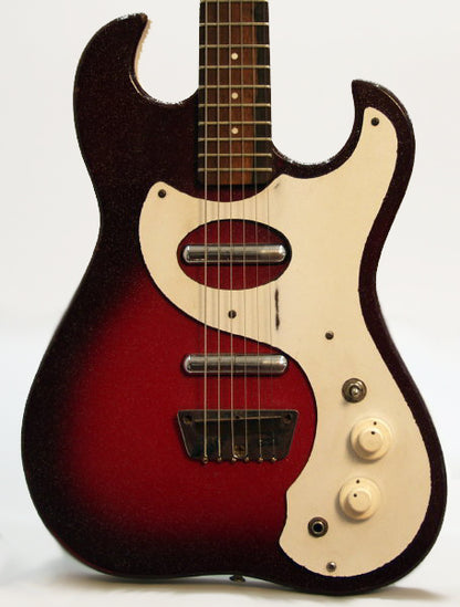 Danelectro Silvertone 2-Pickup Amp-In-Case Semi-Hollow Body Electric Guitar (1964)