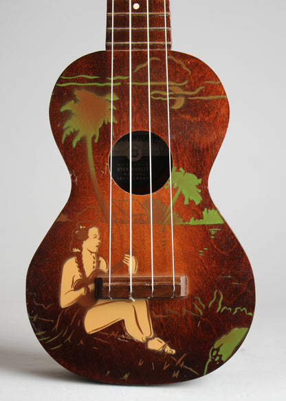 Harmony Supertone Palm Tree Soprano Ukulele (1930)
