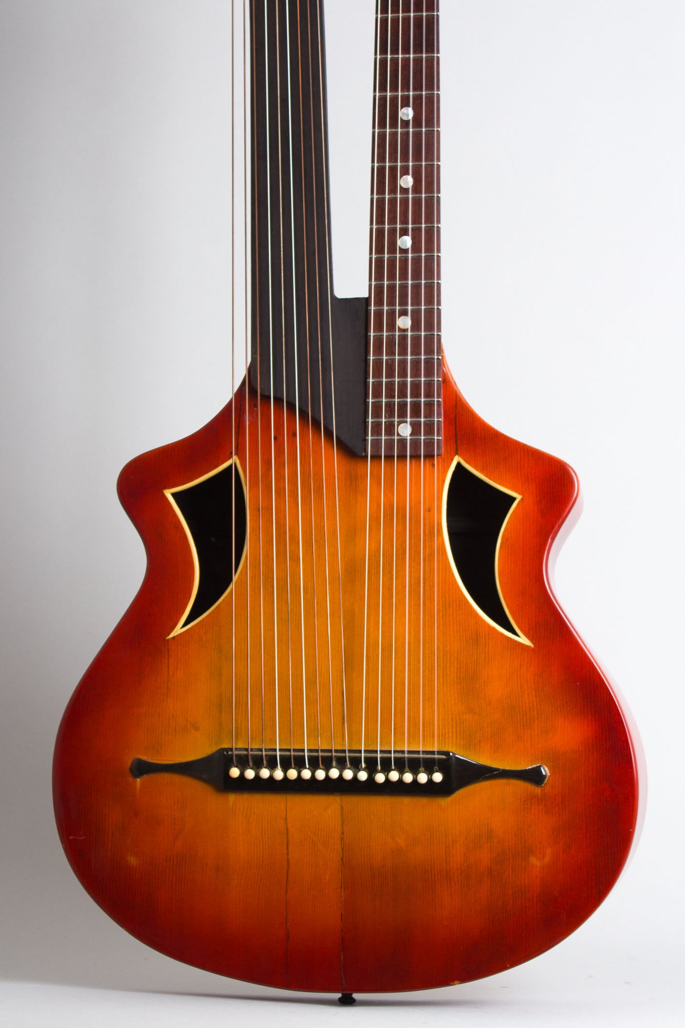 unlabelled Wappen 15 Course Contra Bass Harp Guitar (1900s)