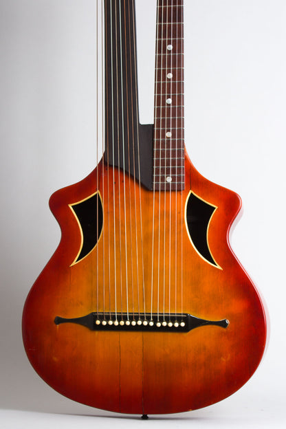 unlabelled Wappen 15 Course Contra Bass Harp Guitar (1900s)
