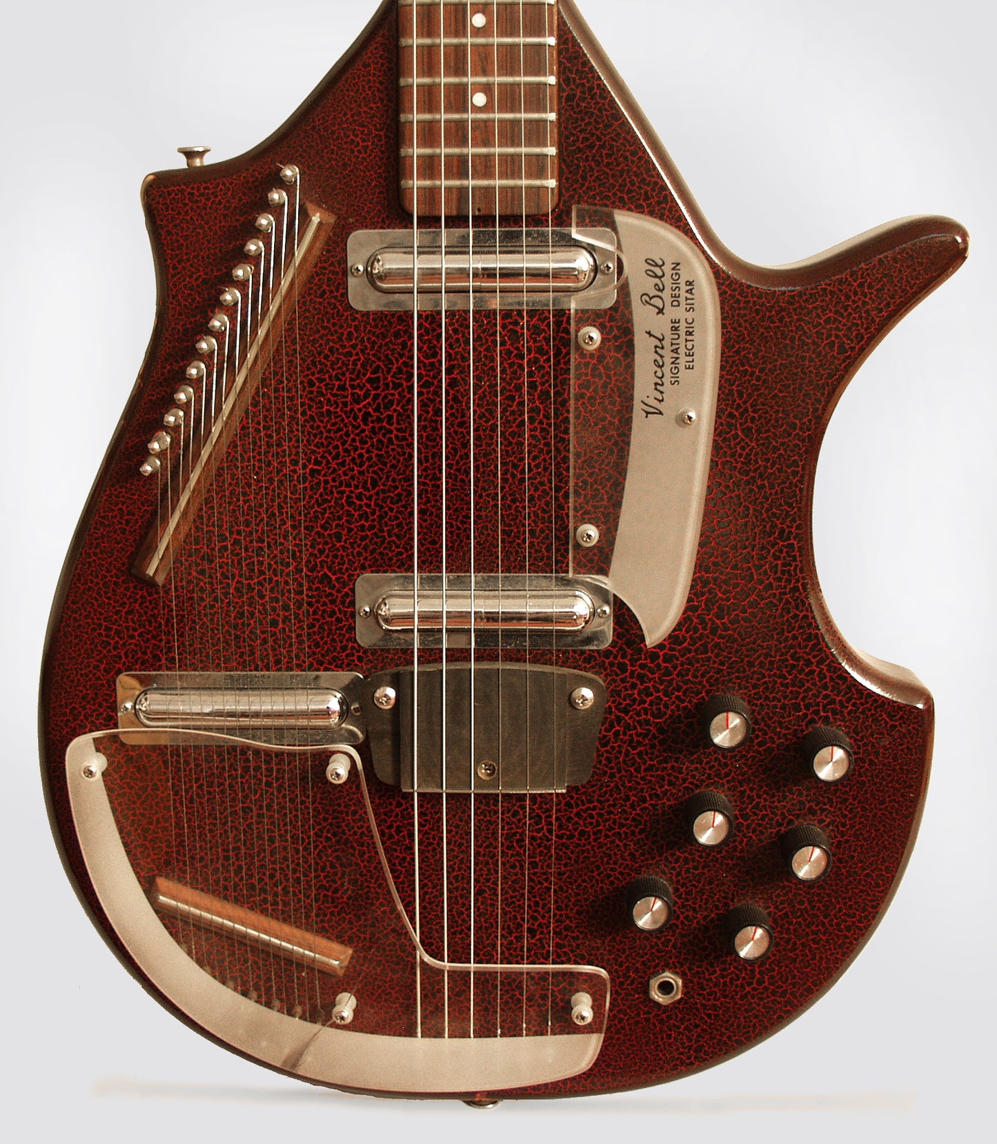 Danelectro Coral Sitar Semi-Hollow Body Electric Guitar (1968)