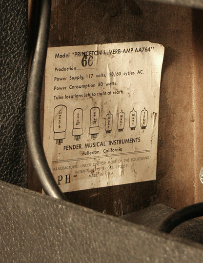 Fender Princeton Reverb AA764 Guitar Amplifier (1966)