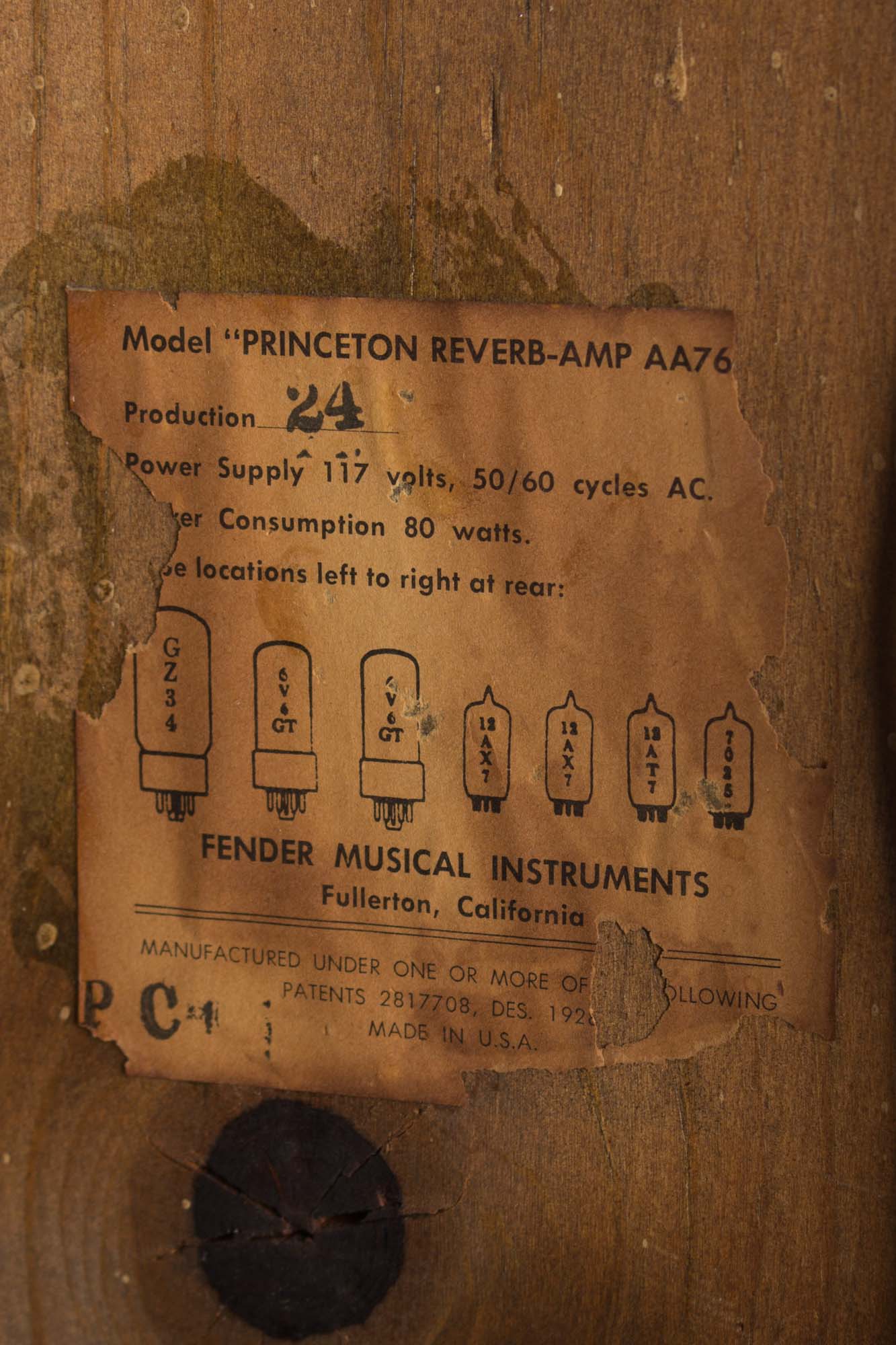 Fender Princeton Reverb Tube Amplifier (1966)