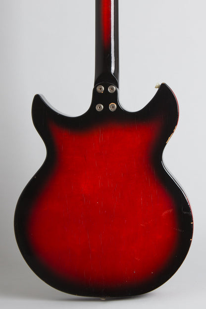 Harmony Silvertone Model 1453 Thinline Hollow Body Electric Guitar (1968)