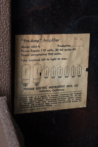 Fender Pro Amp 6G5-A Tube Amplifier (1963)