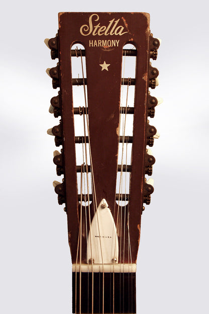 Harmony Stella 12 String Flat Top Acoustic Guitar (1950's)