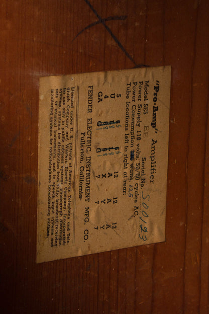 Fender 5E5 Pro-Amp Tube Amplifier (1955)