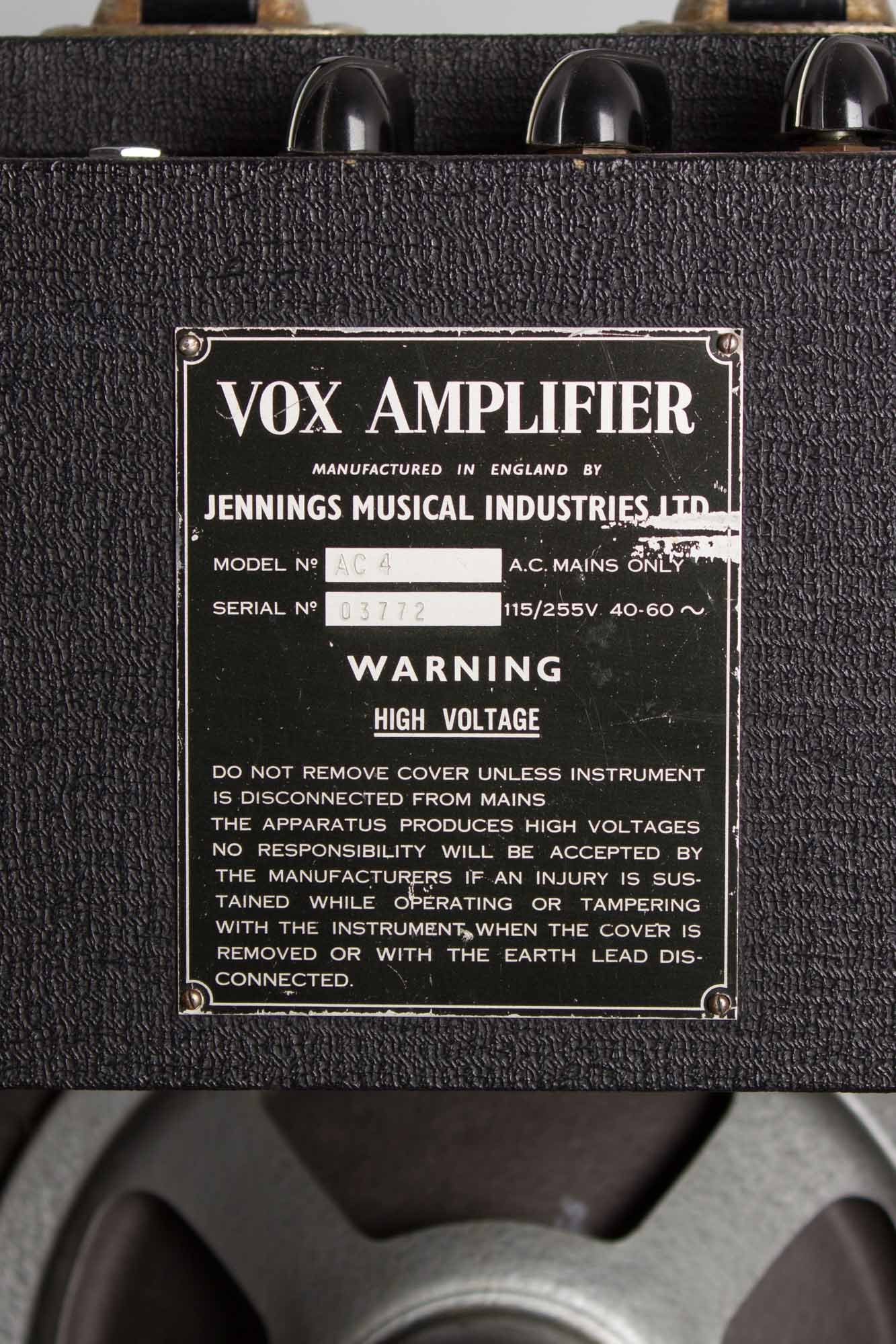 Vox AC-4 Tube Amplifier (1964)
