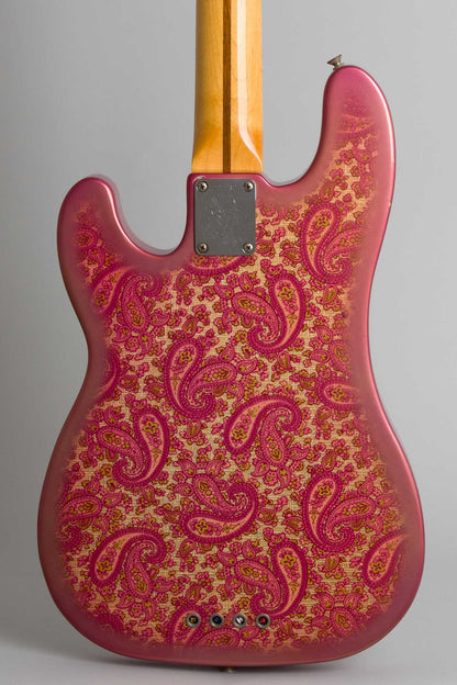 Fender Telecaster Bass Pink Paisley Solid Body Electric Bass Guitar (1968)