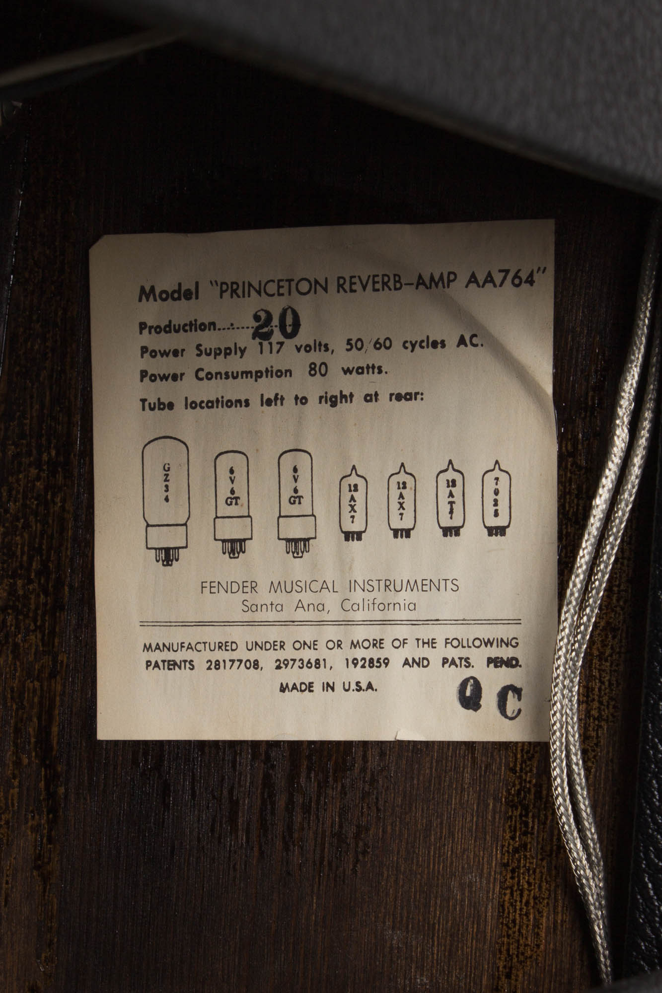 Fender Princeton Reverb AA-764 Tube Amplifier (1967)