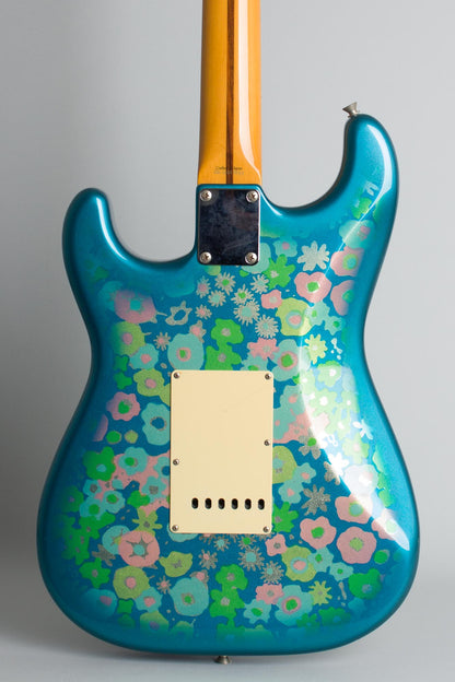 Fender Blue Floral Stratocaster Solid Body Electric Guitar (2002)