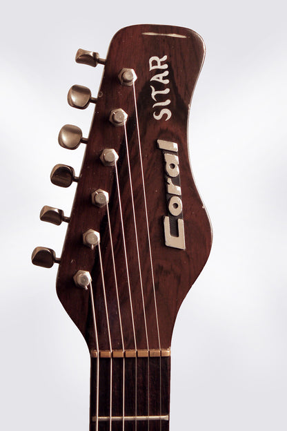 Danelectro Coral Sitar Semi-Hollow Body Electric Guitar (1968)