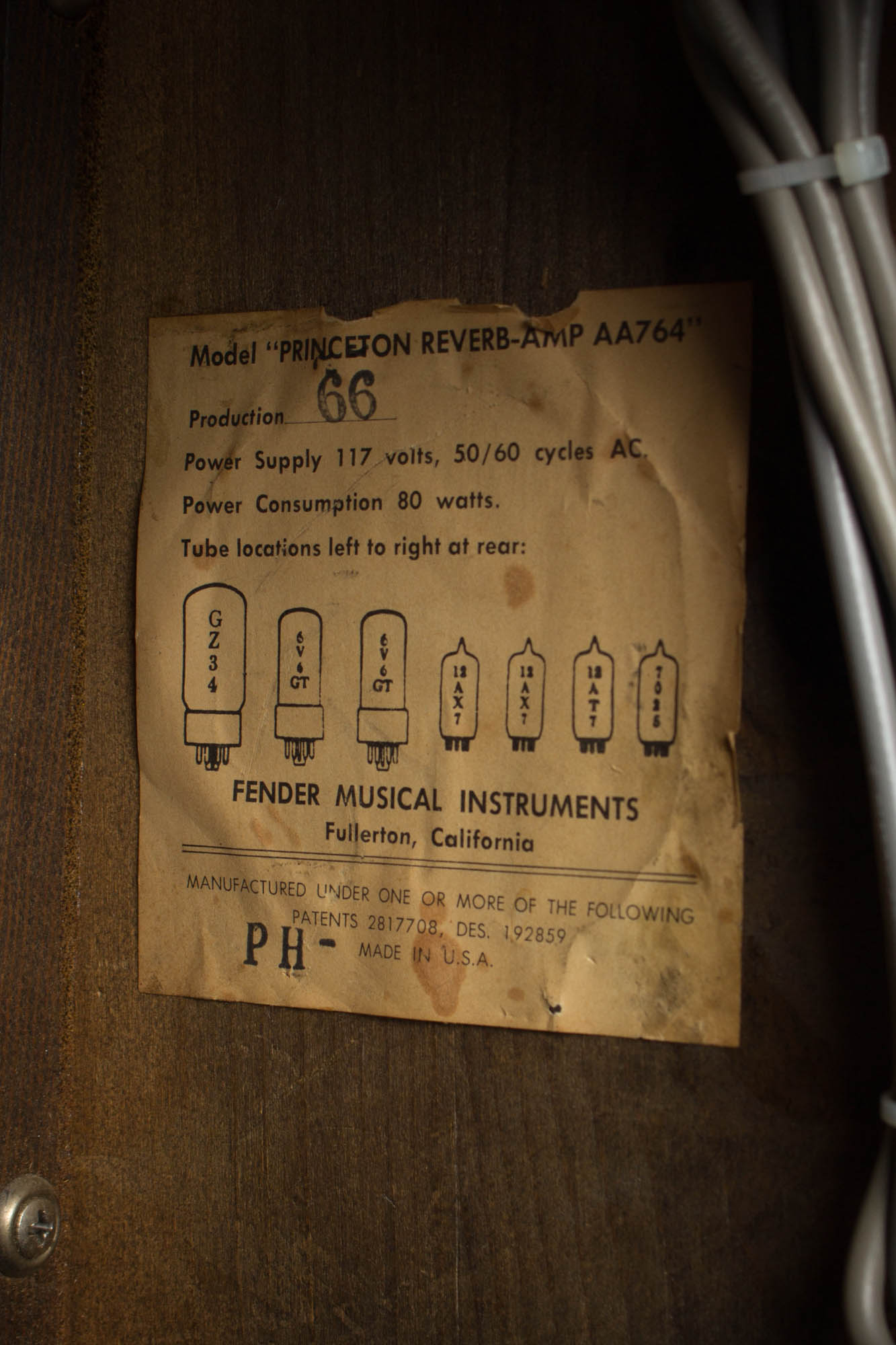 Fender Princeton Reverb Tube Amplifier (1966)