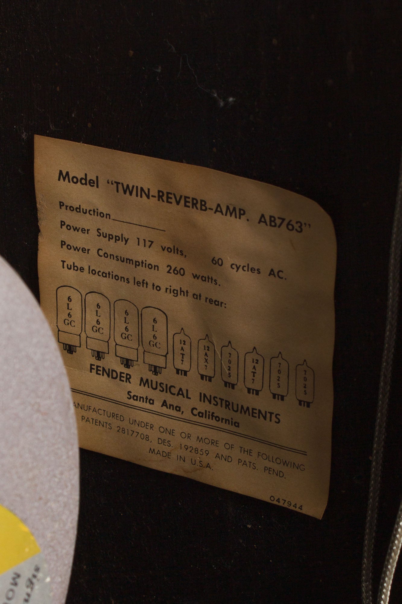 Fender Twin Reverb AC-568 w/factory JBLs Large Combo Tube Amplifier (1968)