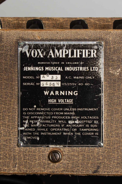 Vox AC-30 Super Twin Piggyback Tube Amplifier (1962)