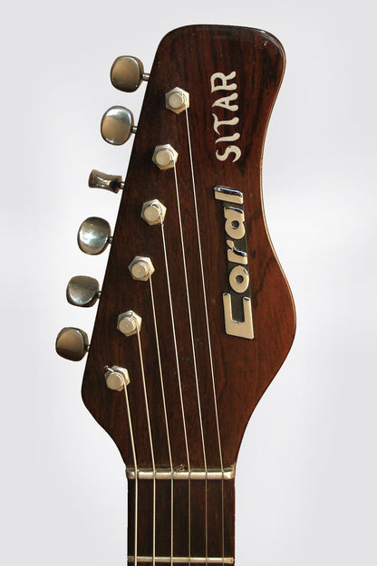 Danelectro Coral Sitar Semi-Hollow Body Electric Guitar (1968)