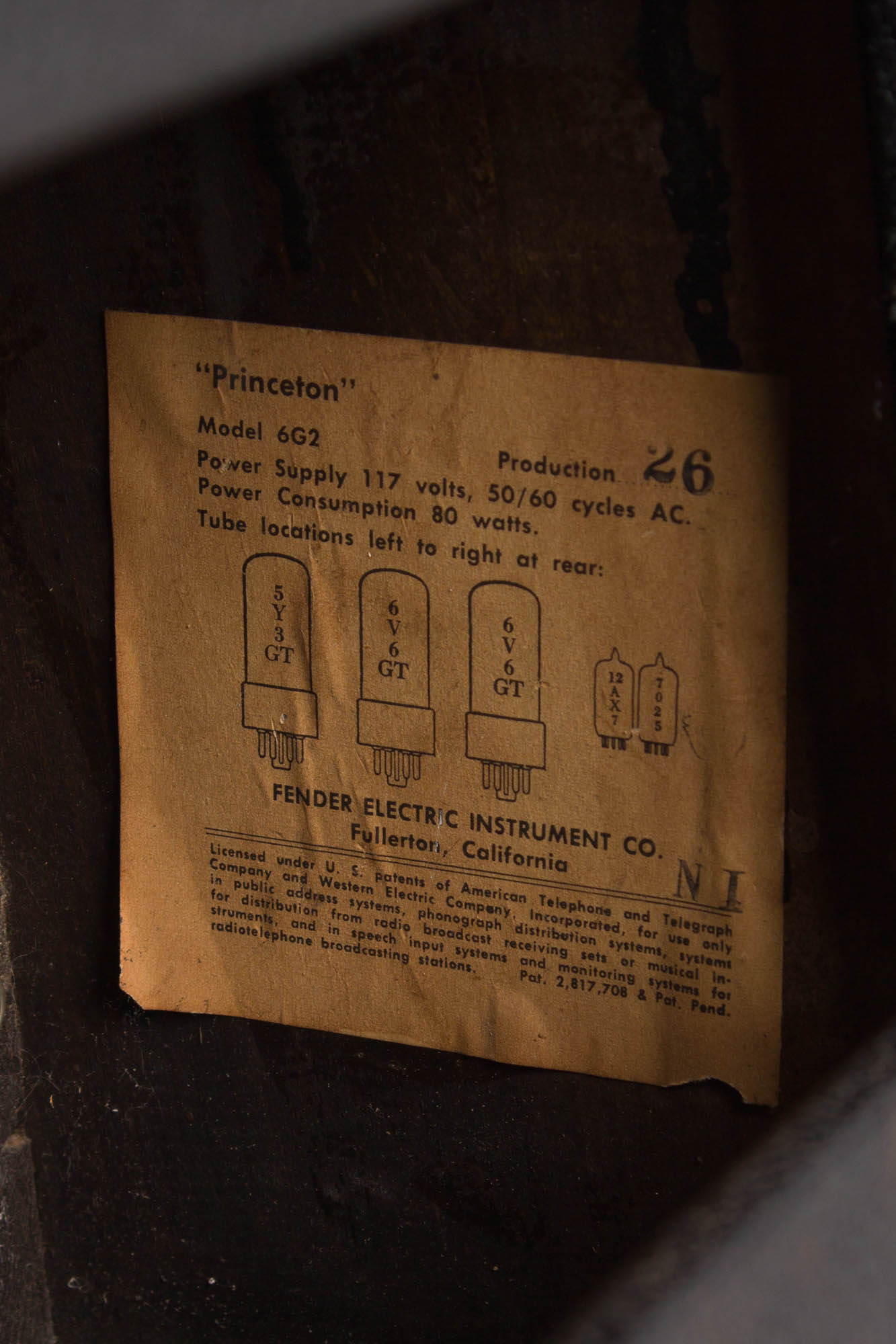 Fender Princeton A-964 Tube Amplifier (1964)