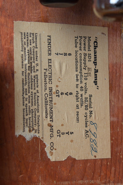 Fender Champ 5D1 Tube Amplifier (1955)
