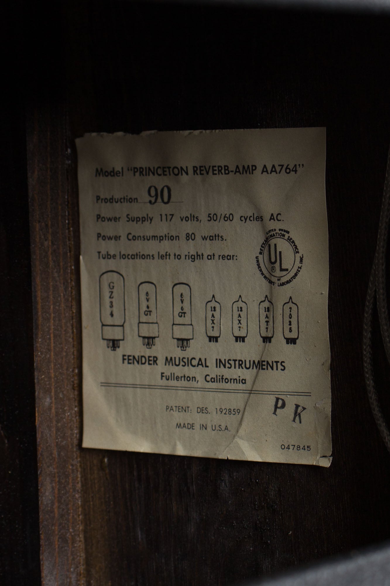 Fender Princeton Reverb AA-764 Tube Amplifier (1966)