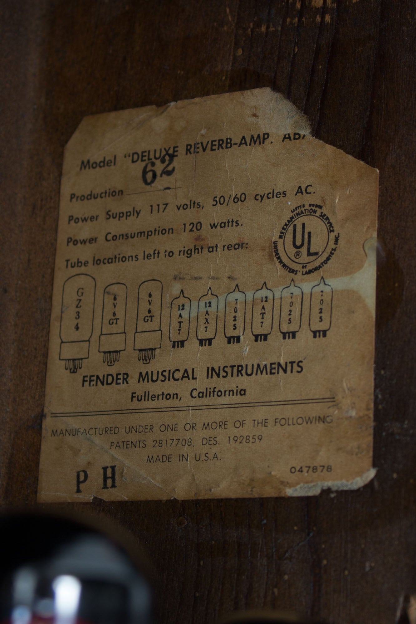 Fender Deluxe Reverb Tube Amplifier (1966)