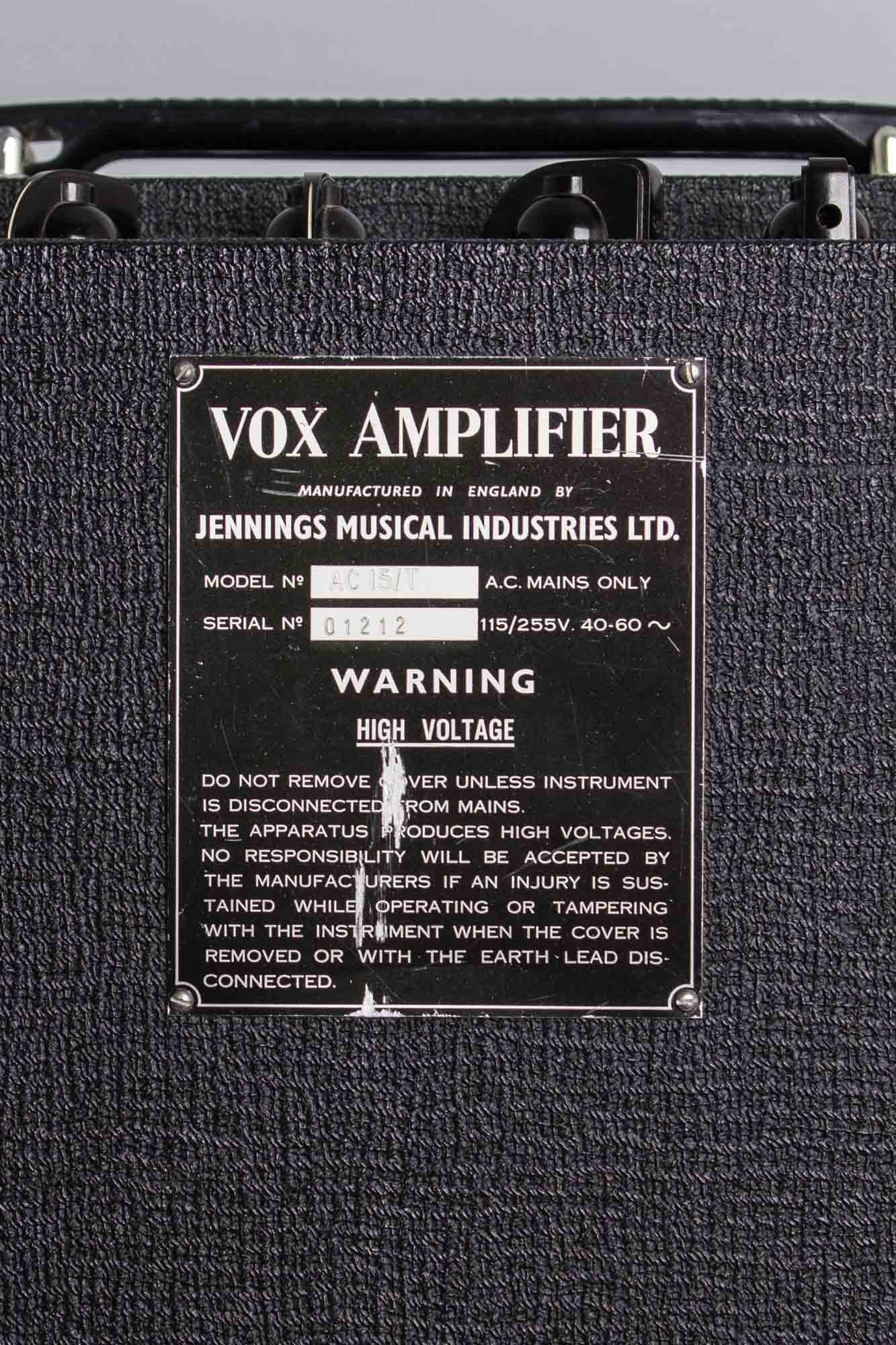 Vox AC-15 Twin Tube Amplifier (1964)