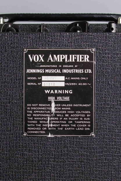 Vox AC-15 Twin Tube Amplifier (1964)