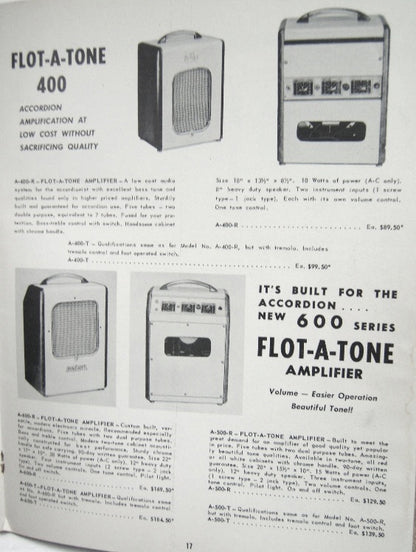 Flot-A-Tone Model 400 Tube Amplifier (1958)