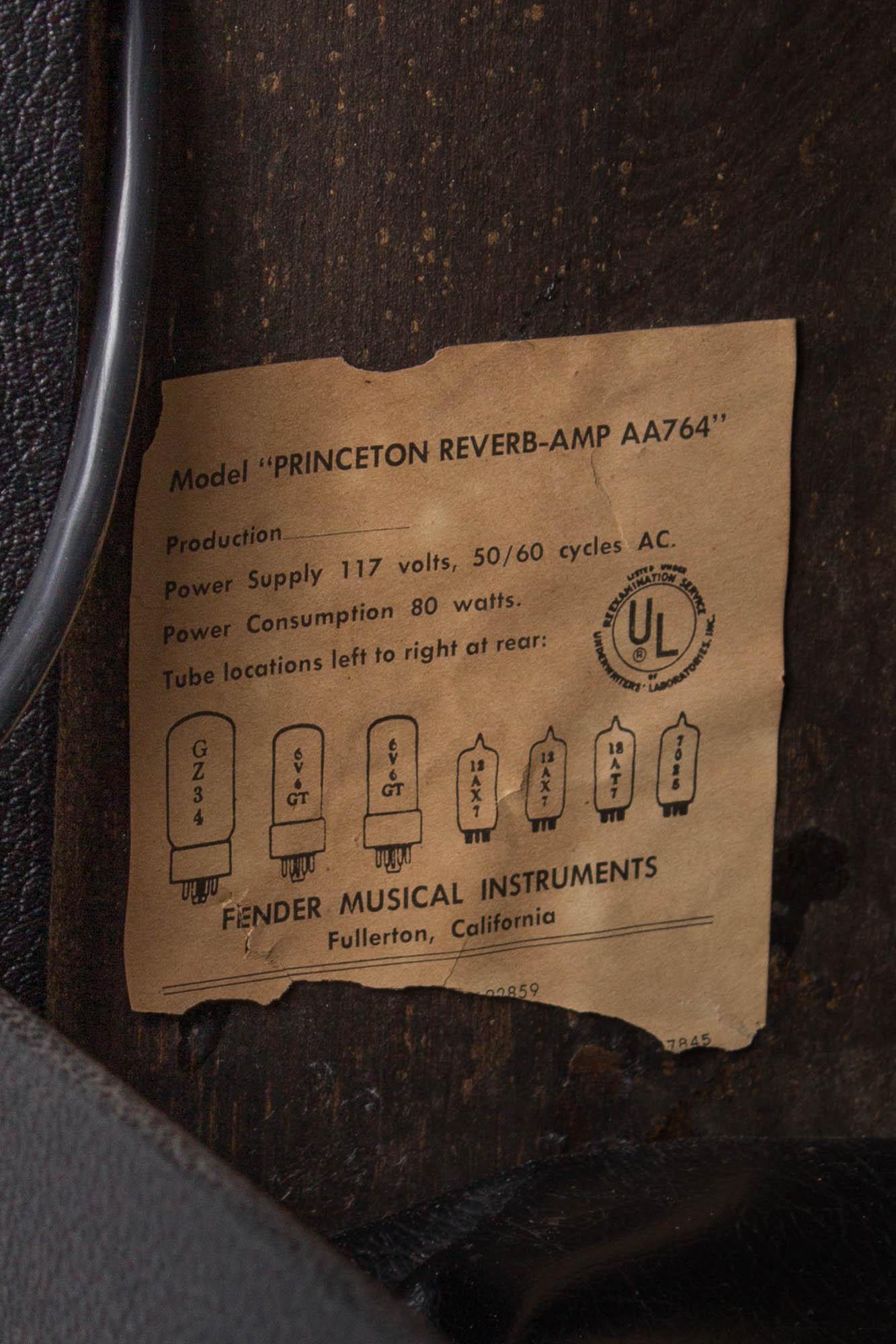 Fender Princeton Reverb AA1164 Tube Amplifier (1968)