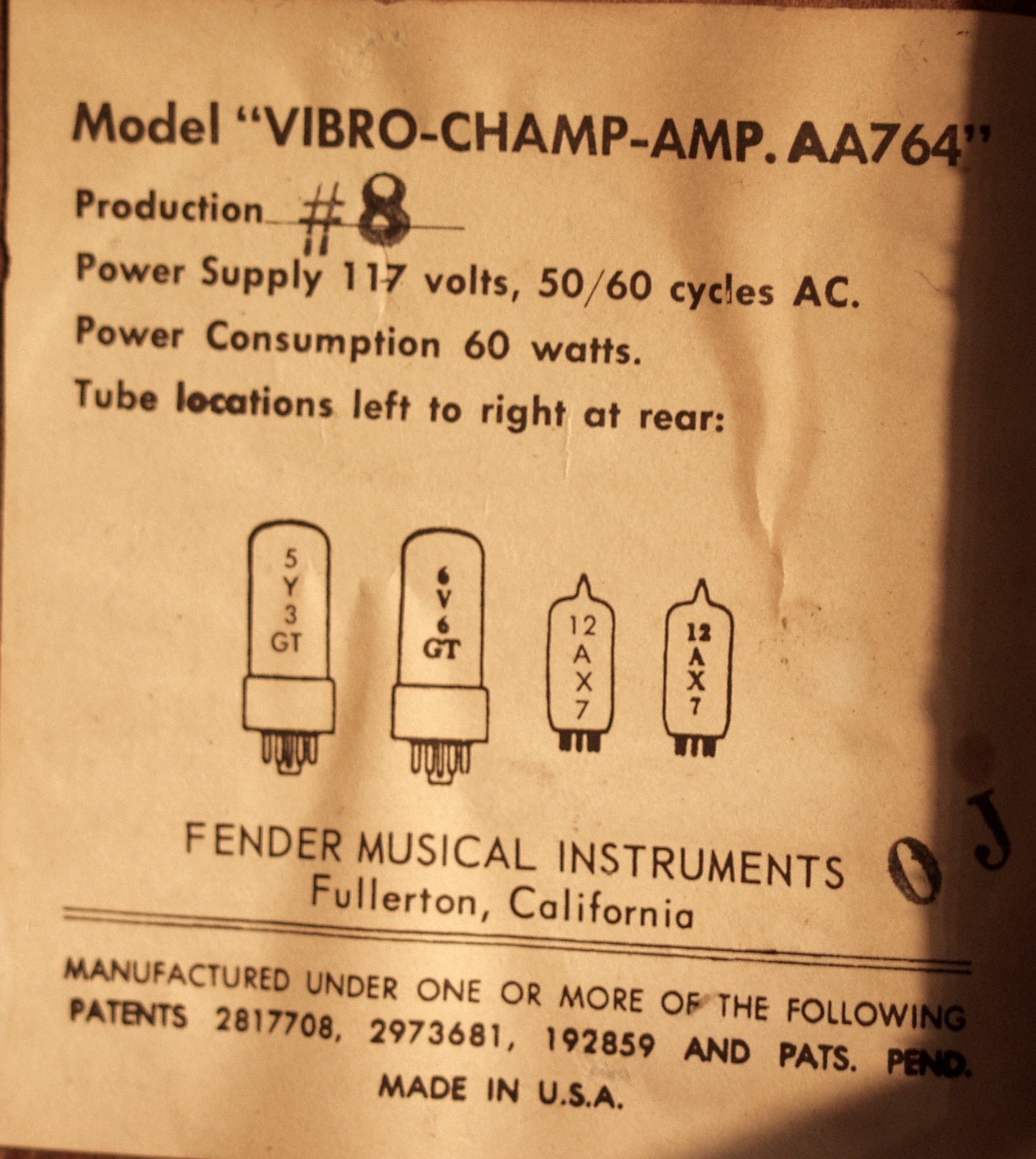 Fender Vibro-Champ Tube Amplifier (1965)