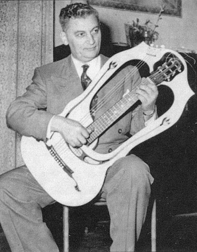 Luigi Mozzani Chitarra-Lyra Lyre Harp Guitar (1910)