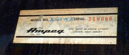 Ampeg B-15N Tube Bass Amplifier (1963)