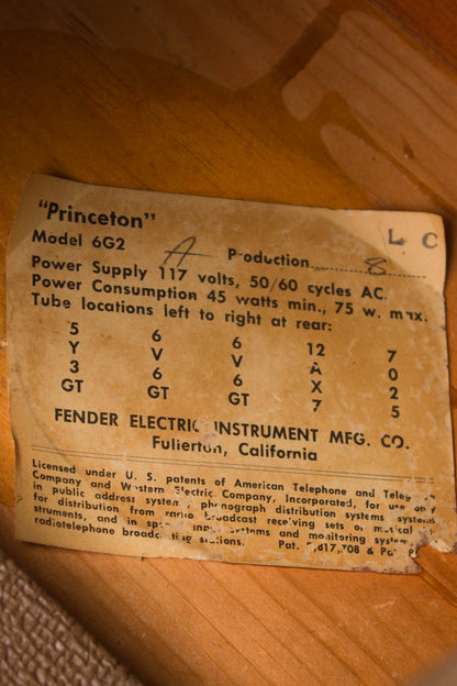 Fender Princeton 6G2 Tube Amplifier (1962)