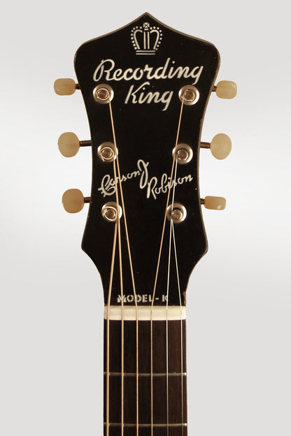Gibson Recording King Carson Robison Model K Flat Top Acoustic Guitar (1939)