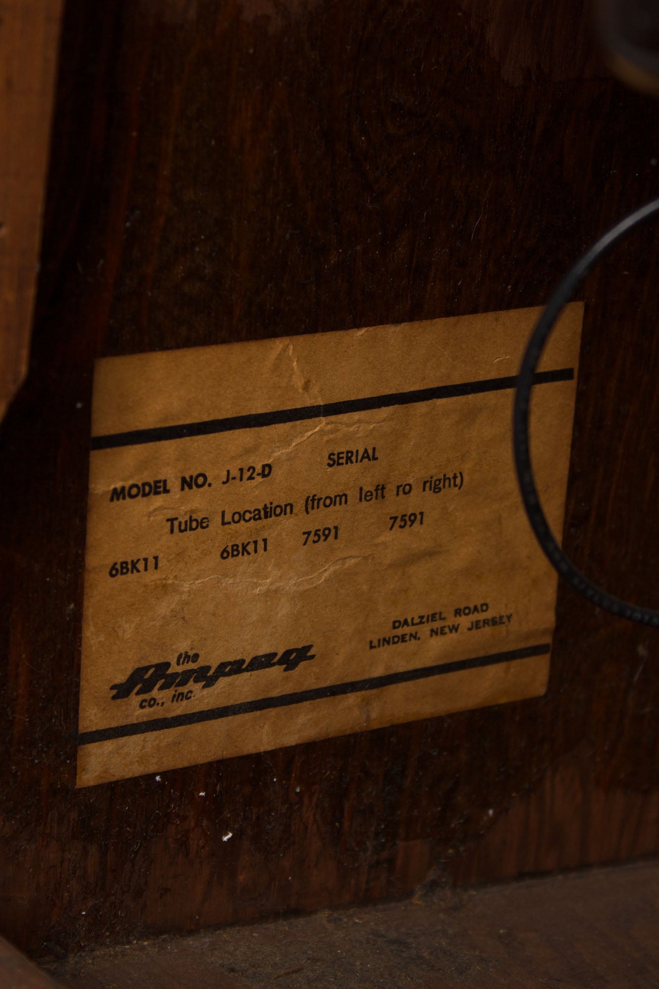 Ampeg Jet Model J-12-D Tube Amplifier (1966)