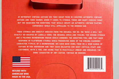 LaBella Retrofret RetroSet Strings by LaBella,11's Polished Stainless Steel Round wound guitar