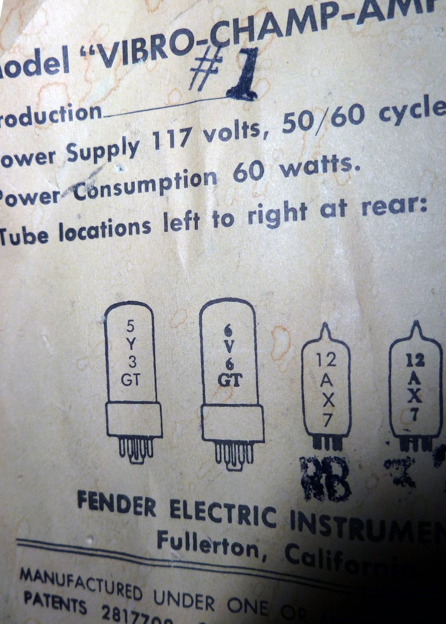 Fender Vibro-Champ Tube Amplifier (1965)