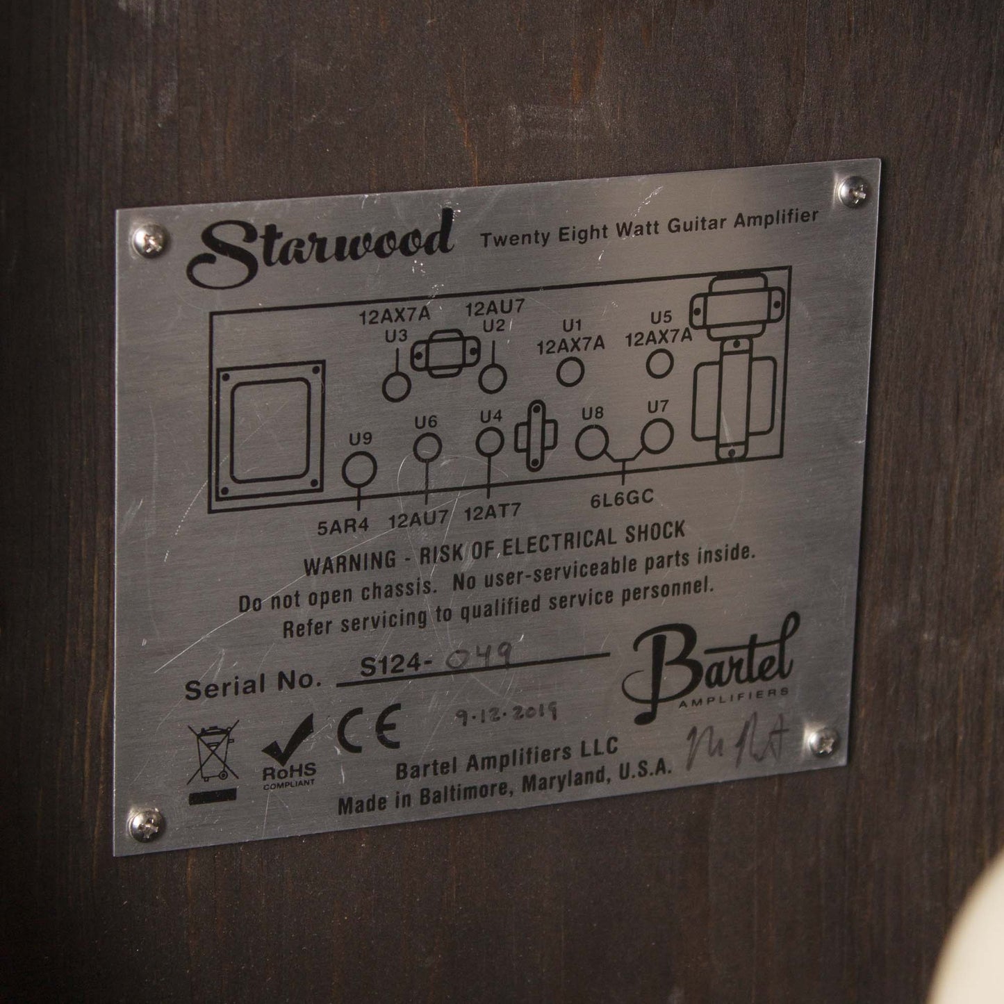 Bartel Starwood Tube Amplifier (2019)