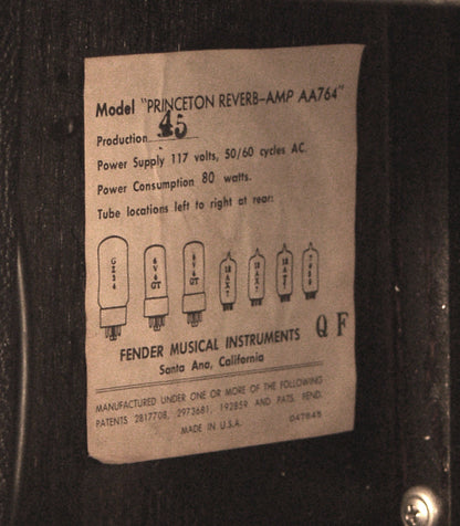 Fender Princeton Reverb Tube Amplifier (1967)