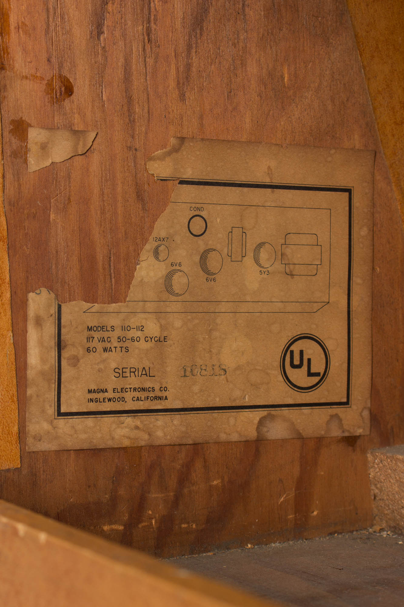 Magnatone Troubadour Model 112 Previously Owned by Steely Dan's Walter Becker Tube Amplifier (1953)