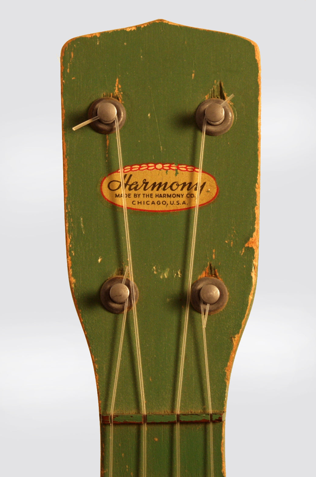 Harmony Decorated Palm Tree and Canoe Soprano Ukulele (1950's)