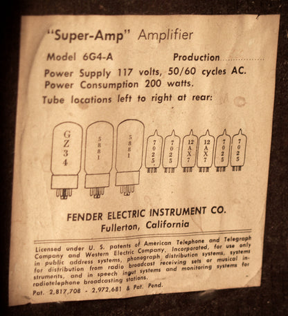 Fender Super-Amp Tube Amplifier (1963)