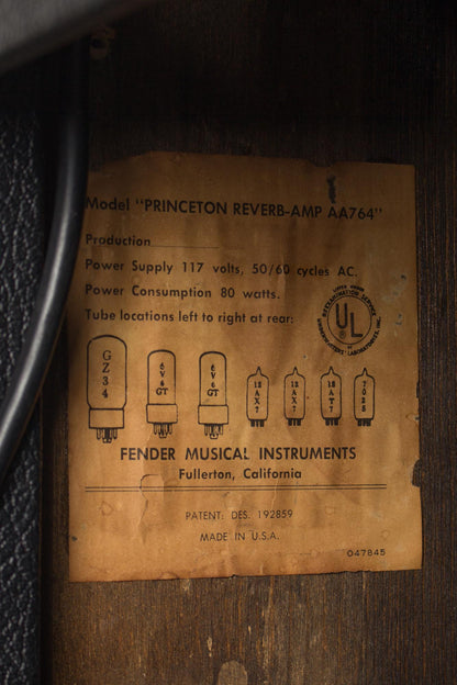 Fender Princeton Reverb AA764 Tube Amplifier (1968)