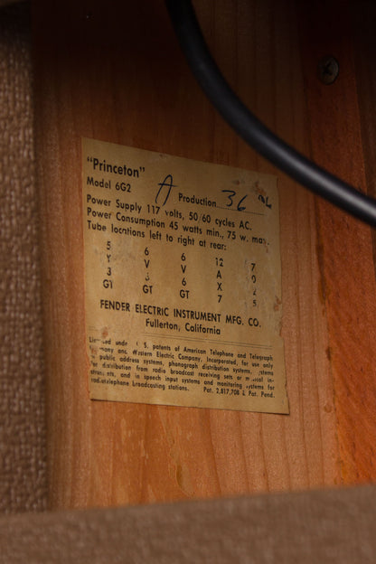 Fender Princeton 6G2 Tube Amplifier (1961)