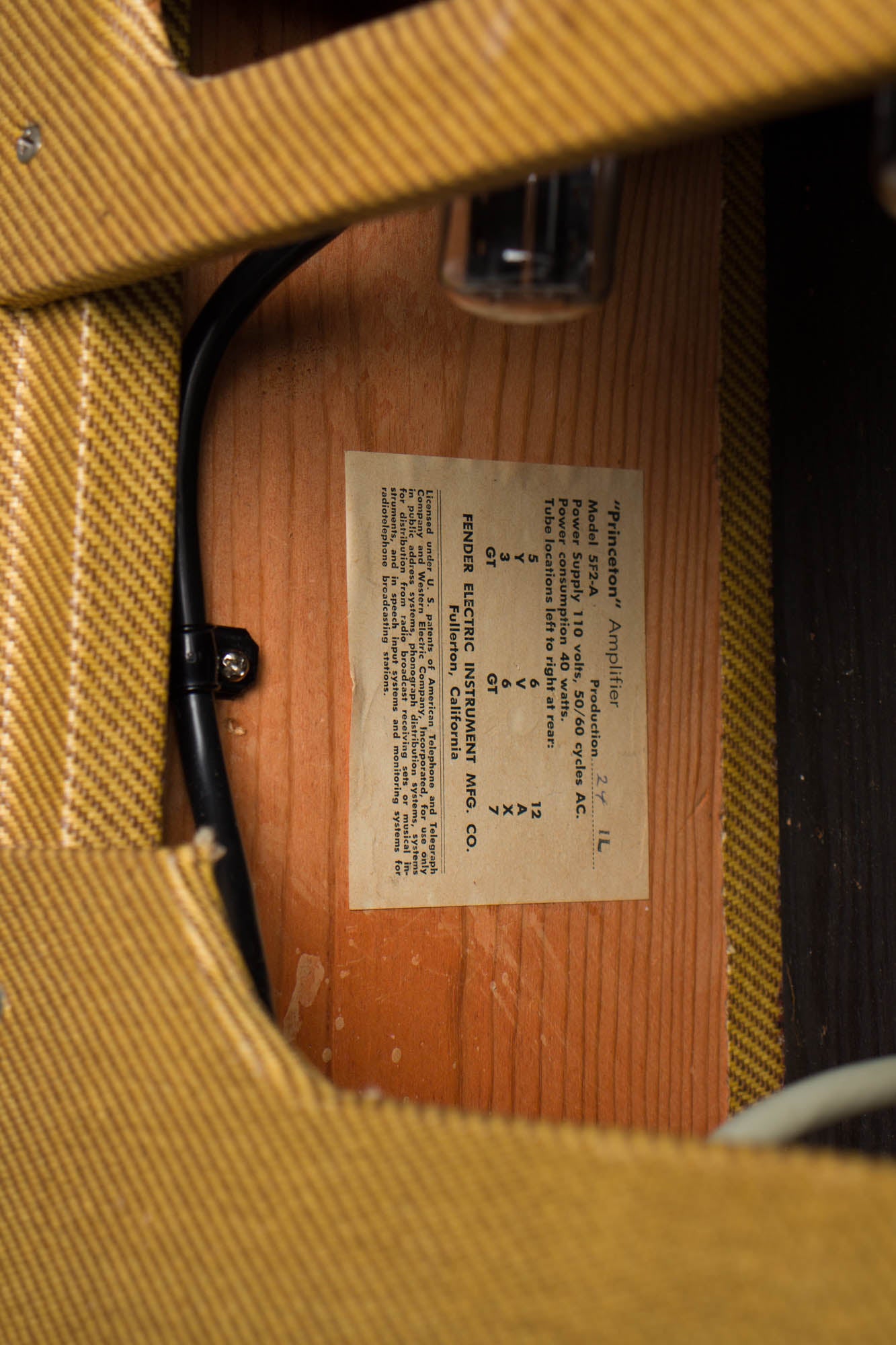 Fender Princeton 5F2-A Tube Amplifier (1959)