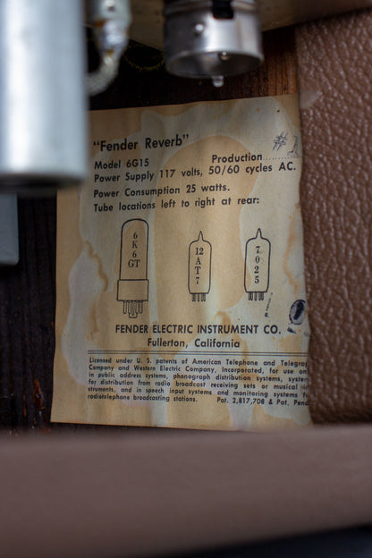 Fender Tube Model 6G15 Reverb Unit Effect (1965)