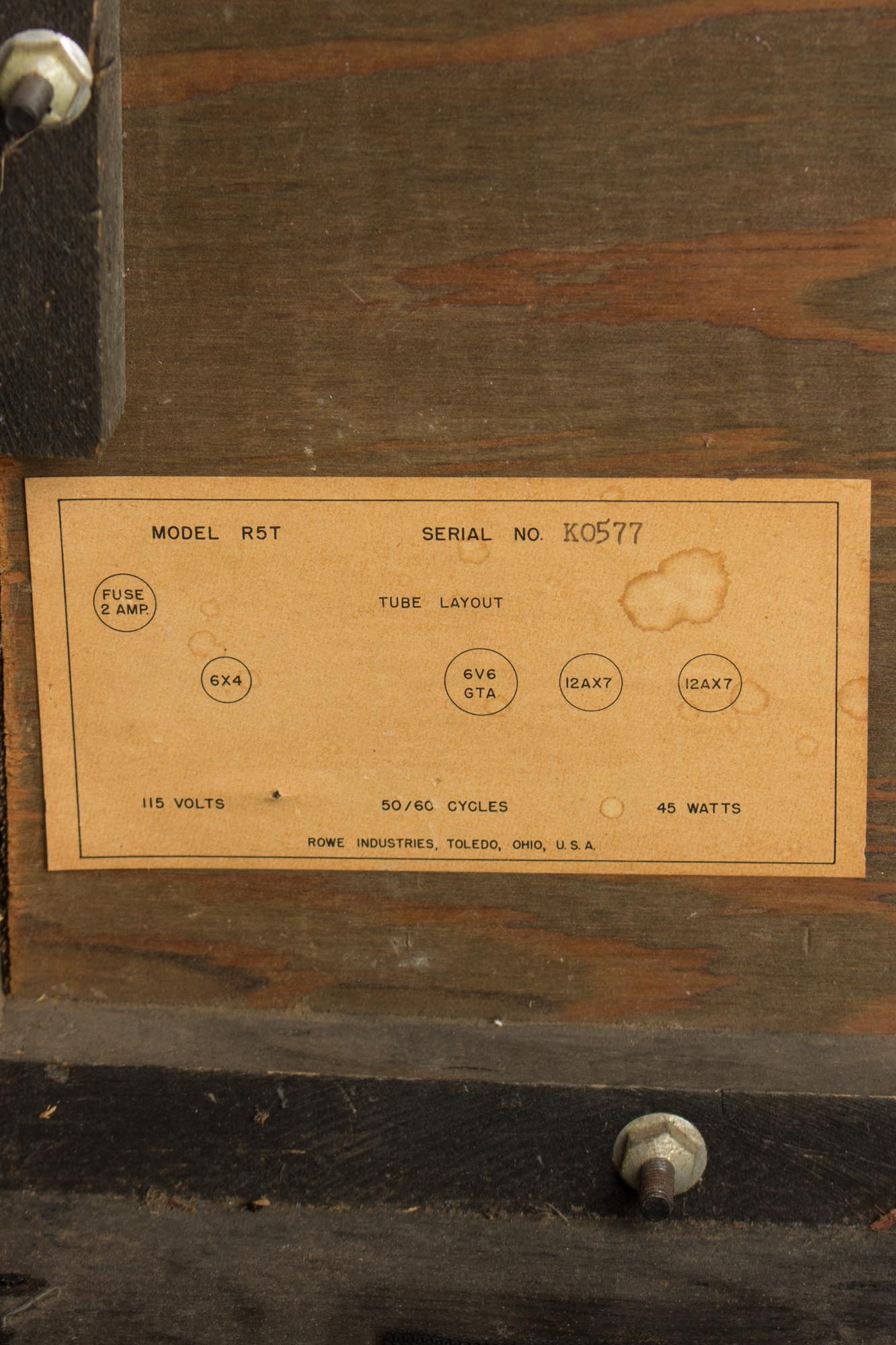 DeArmond R5T Tube Amplifier (1960)